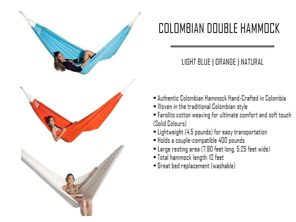 Colombian Double Hammock with Universal Hammock Stand Hammock Universe Canada