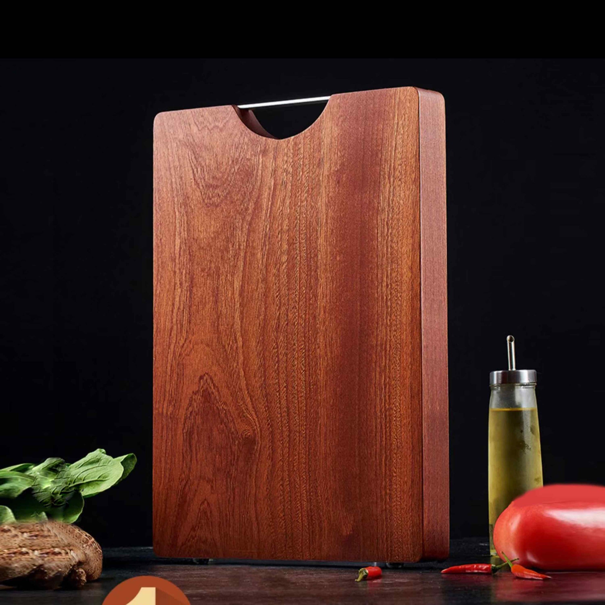 Ginza Pro Junior Cutting Board - Ebony Wood - 45x30x3cm Ginza Steel