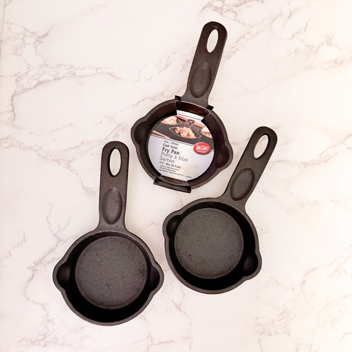 TableCraft Cast Iron Cookware 4" Round Mini Skillet