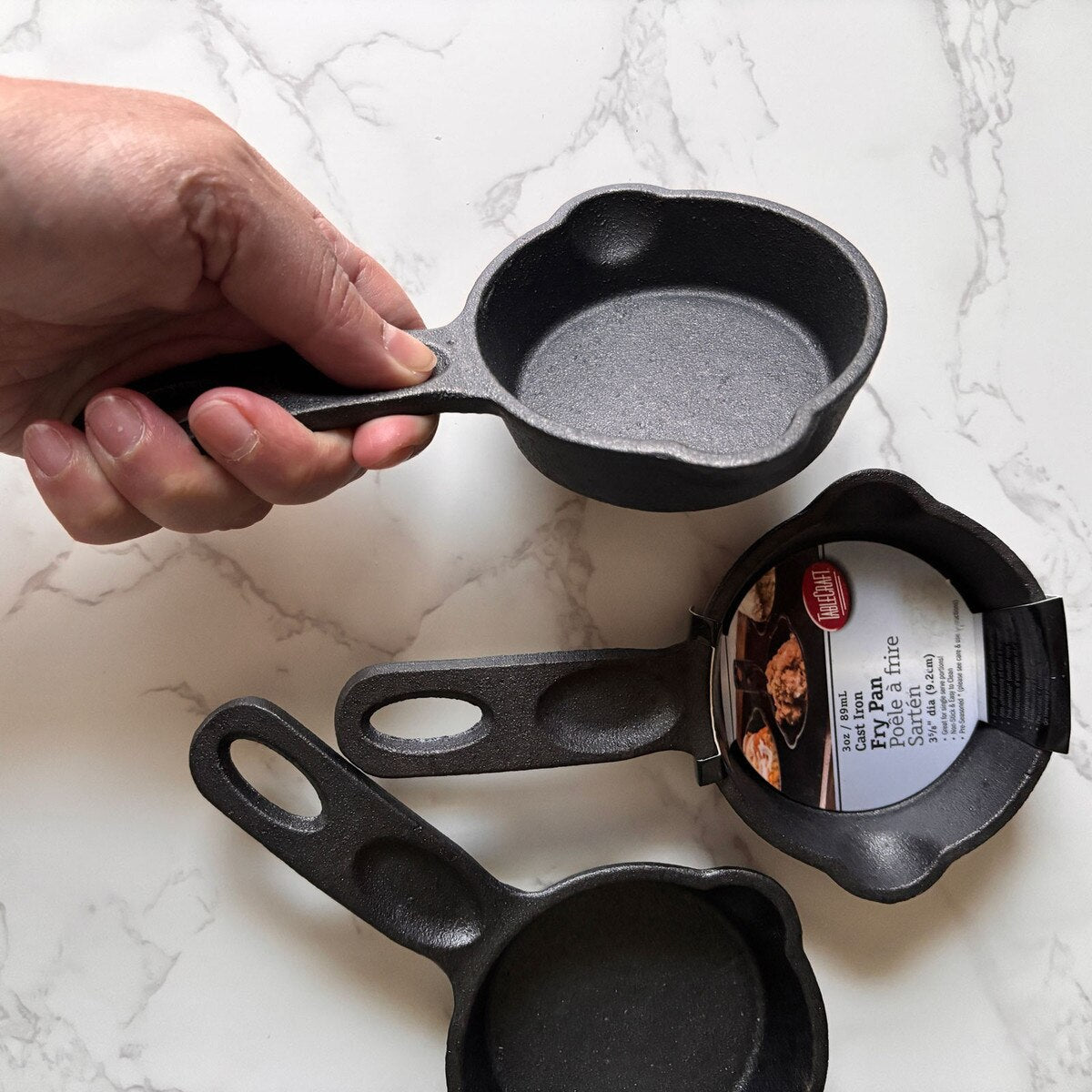 TableCraft Cast Iron Cookware 4" Round Mini Skillet