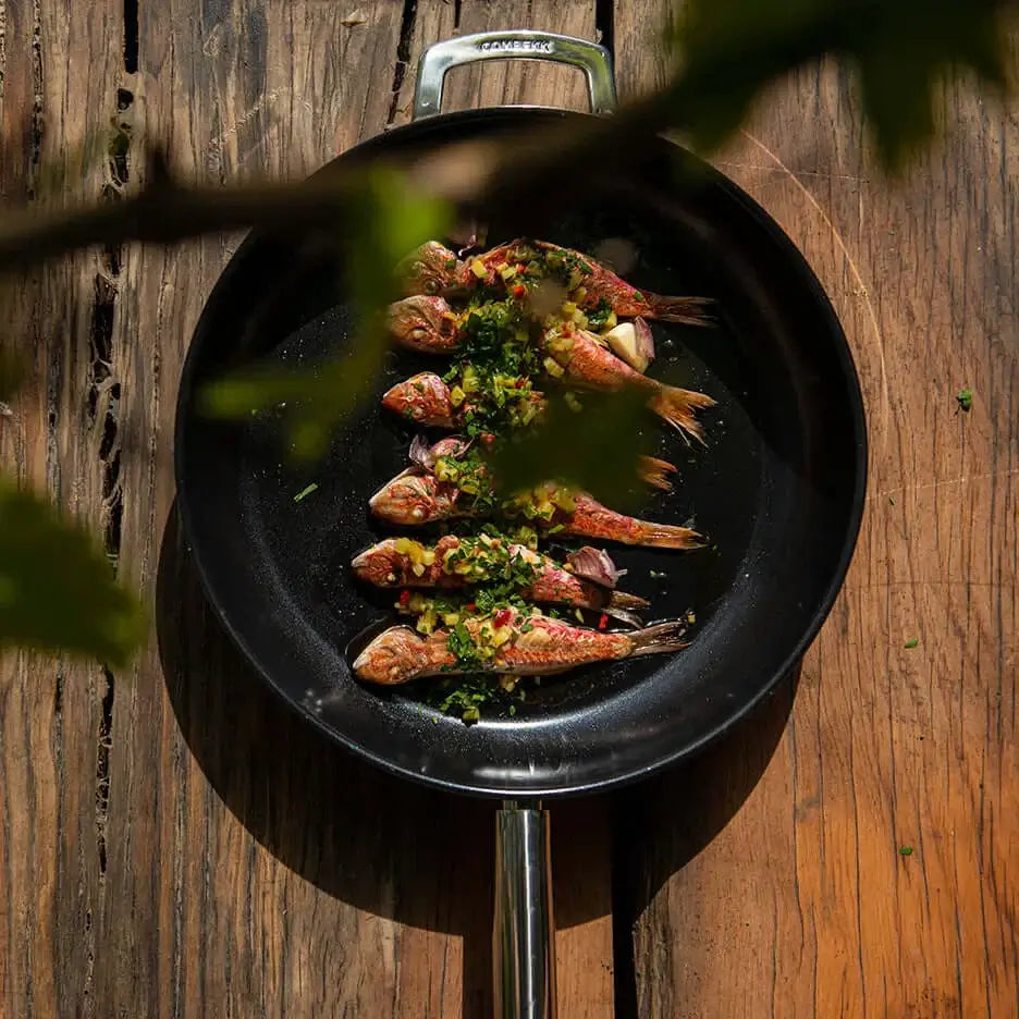 COMBEKK  | Ceramic Stainless Steel Fry Pan 32cm Ginza Steel