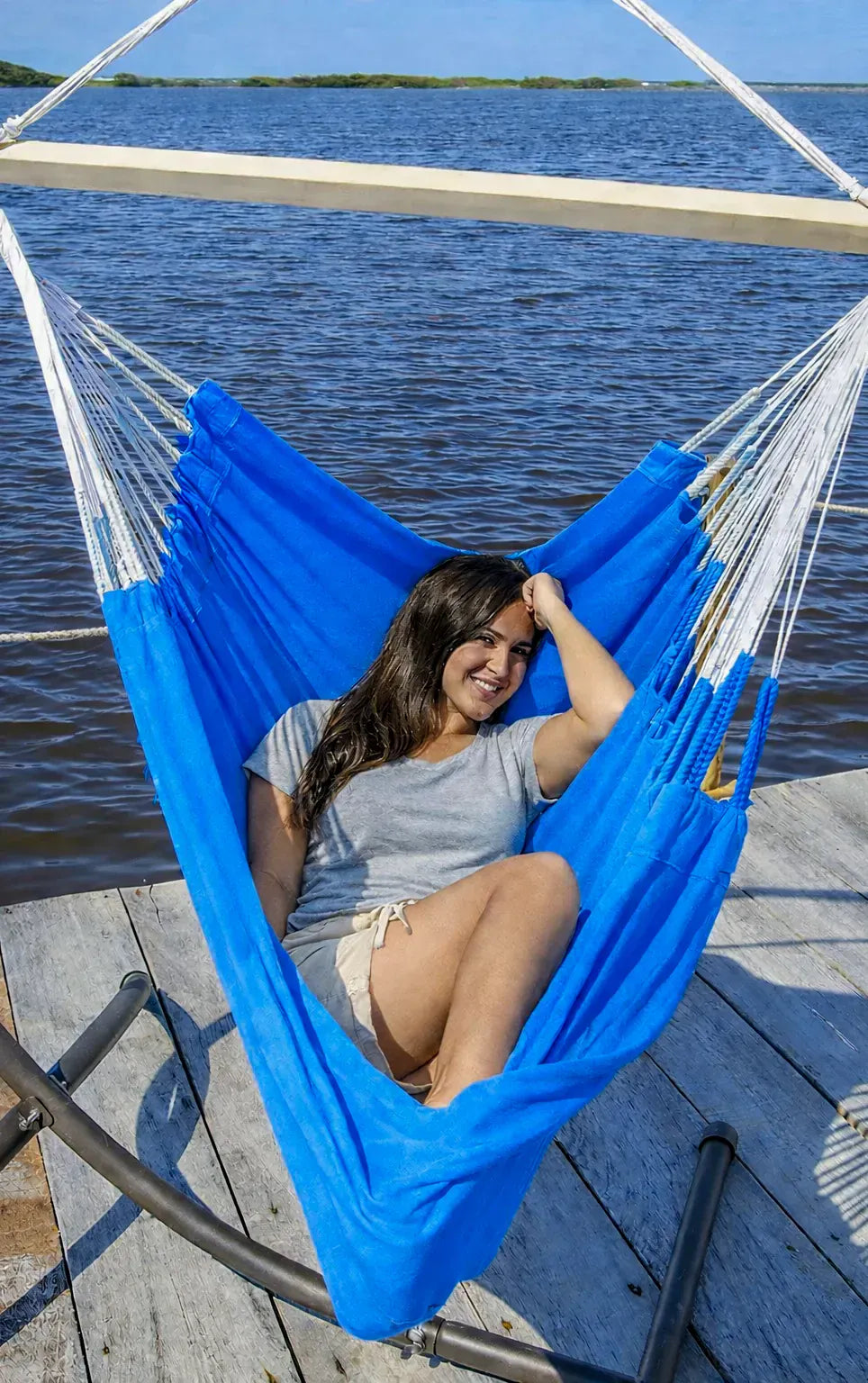 Colombian Hammock Chair with Universal Chair Stand Hammock Universe Canada