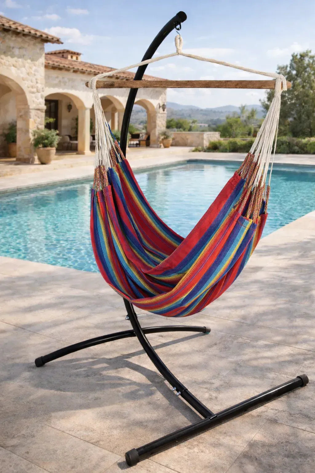 Colombian Hammock Chair with Universal Chair Stand Hammock Universe Canada