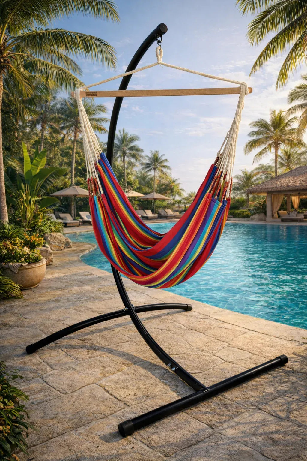Colombian Hammock Chair with Universal Chair Stand Hammock Universe Canada