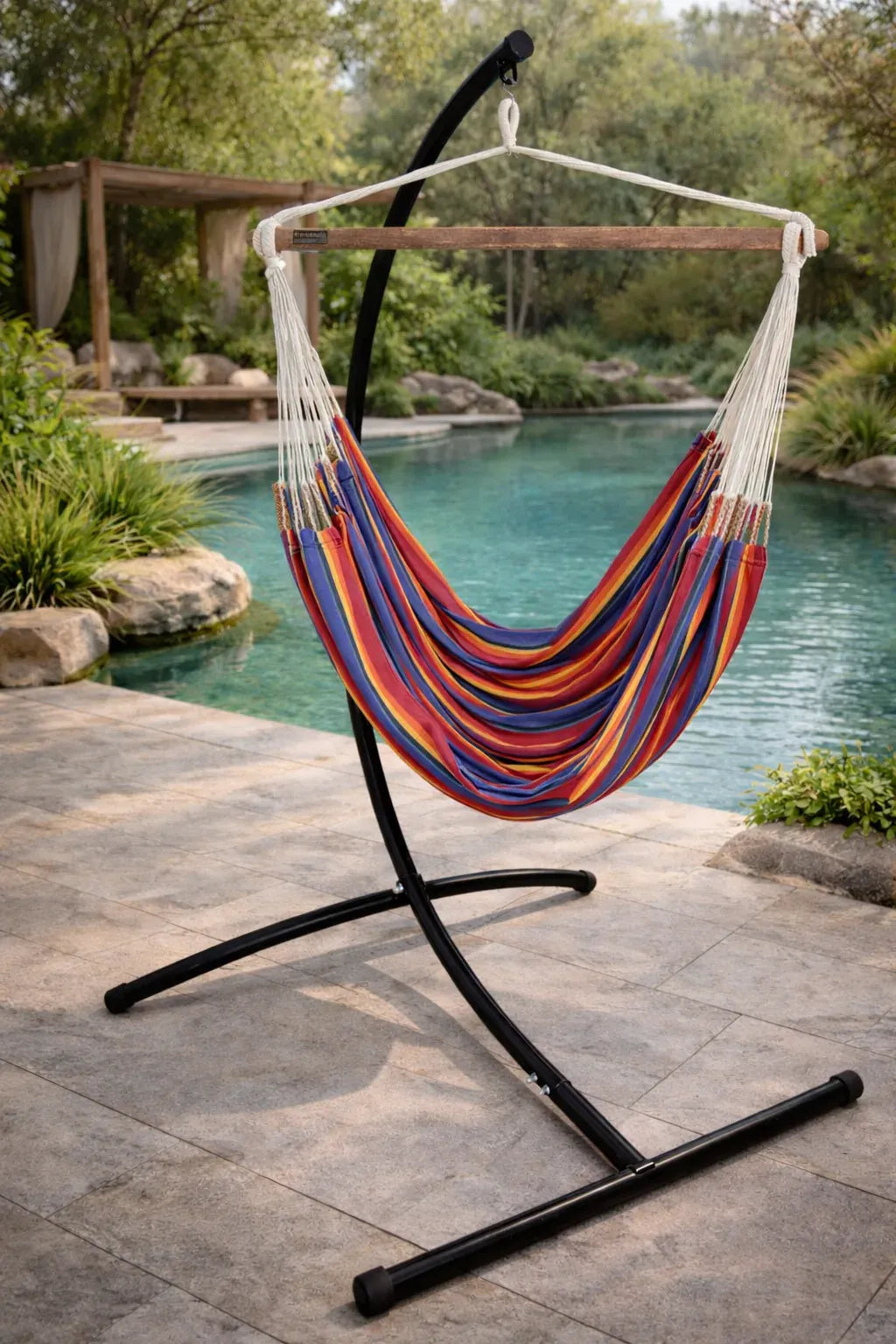 Colombian Hammock Chair with Universal Chair Stand Hammock Universe Canada