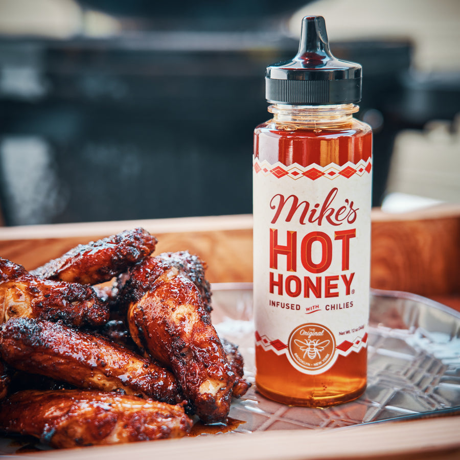 Mike's Hot Honey 12 oz Bottle, Infused with Chili Peppers SlobsRus BBQ