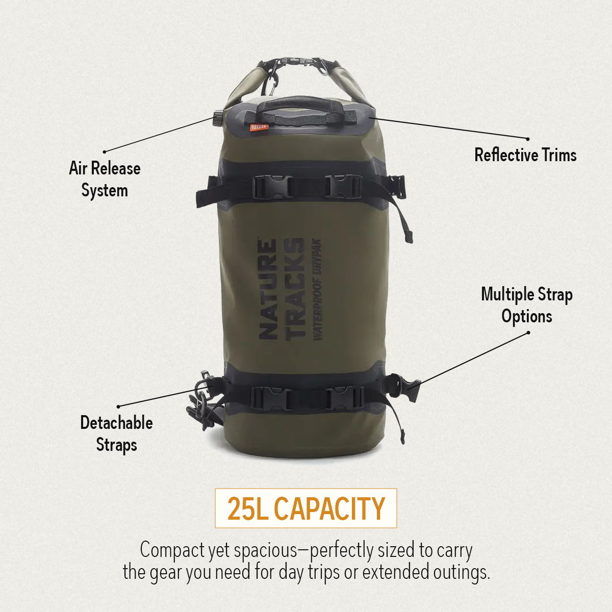 PEAK SERIES - EXPEDITION DRYPAK BAG 25L Nature Tracks