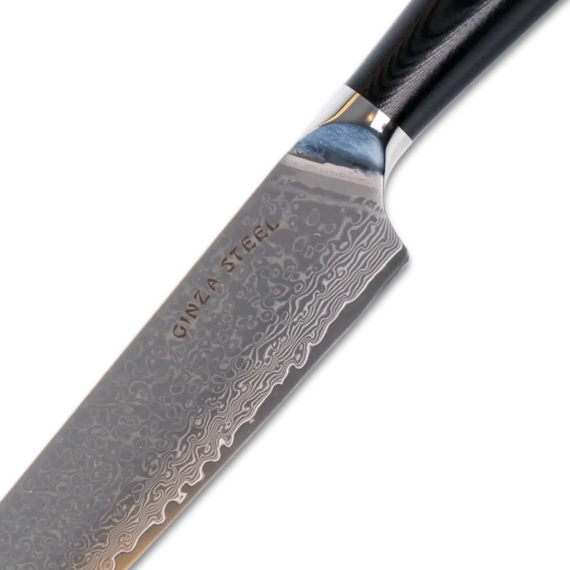 Hagakure 20 - Japanese Santoku Knife 8" - VG10 Damascus Steel Ginza Steel