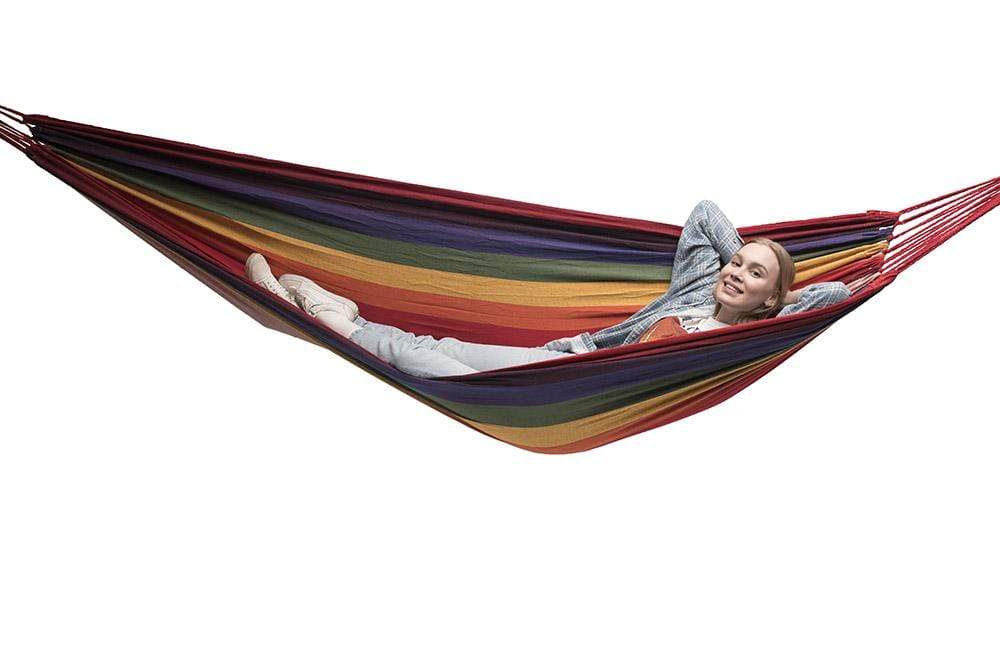 Deluxe Brazilian Double Hammock with Universal Stand Hammock Universe Canada