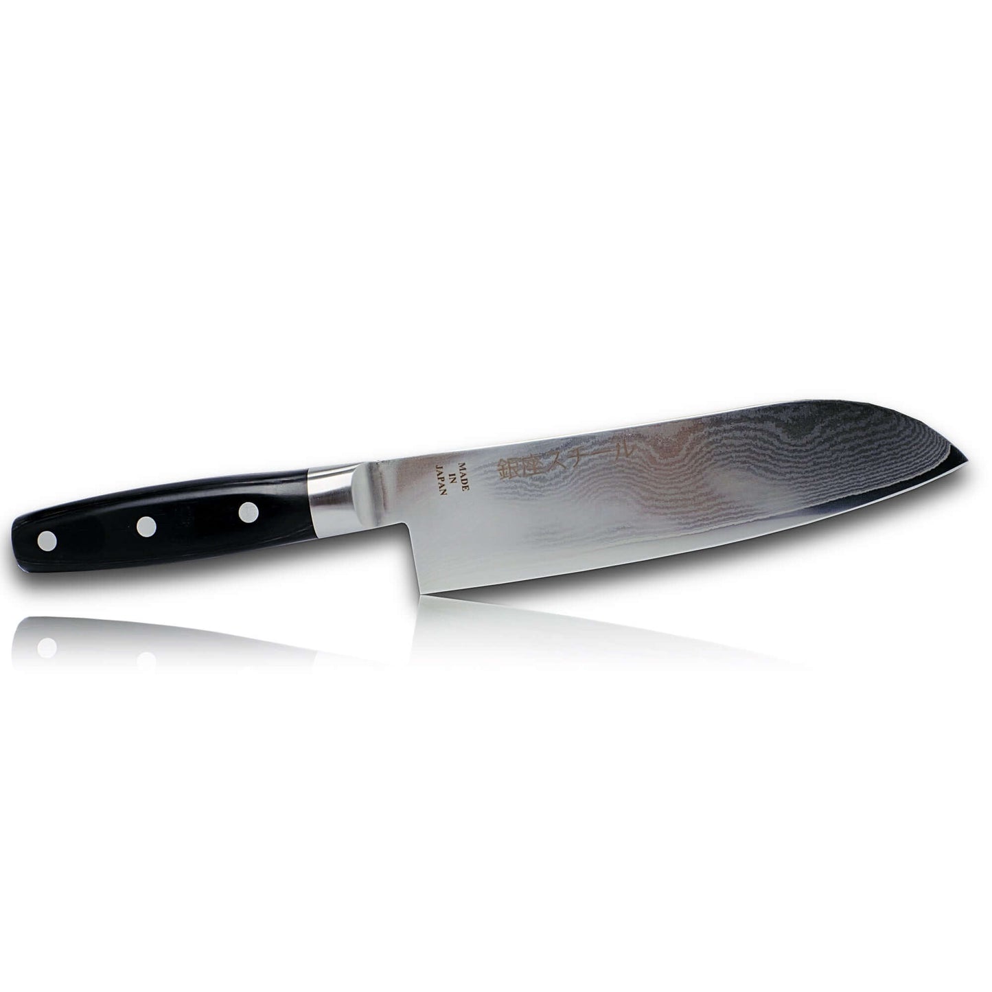 HAYAMI 180 - VG10 - 33 Layered Damascus Steel Santoku Knife 180mm Ginza Steel