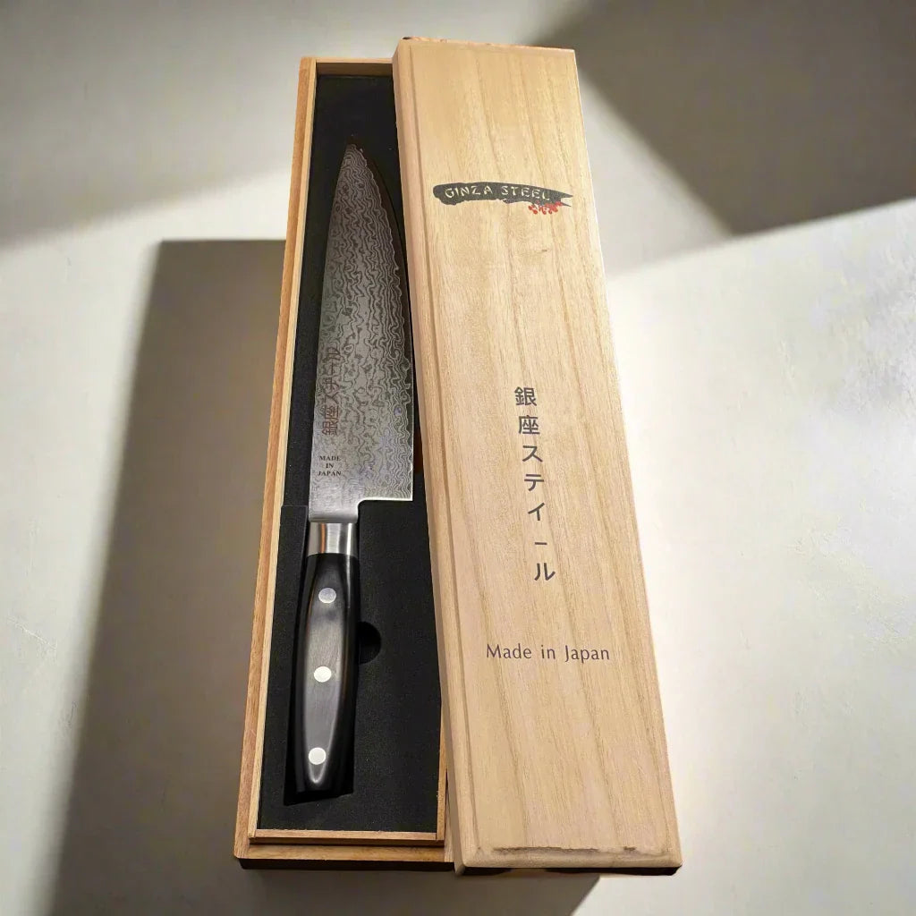 HAYAMI 200 - VG10 - 69 Layered Damascus Steel Gyuto/Chef Knife 200mm Ginza Steel