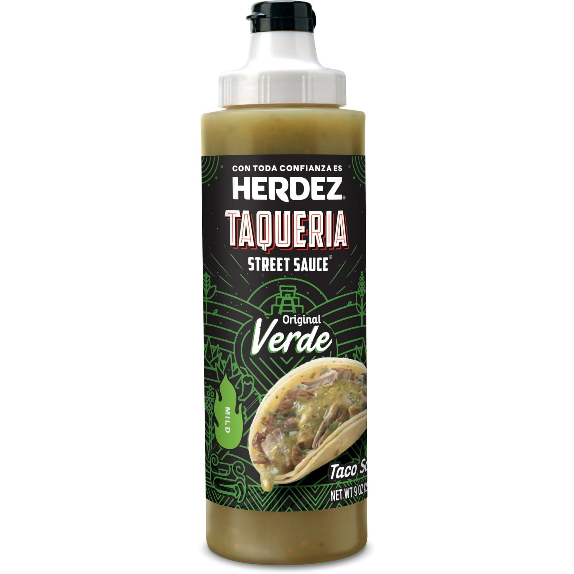 HERDEZ TAQUERIA STREET SAUCE Original Verde Mild Taco Sauce, 9 oz SlobsRus BBQ