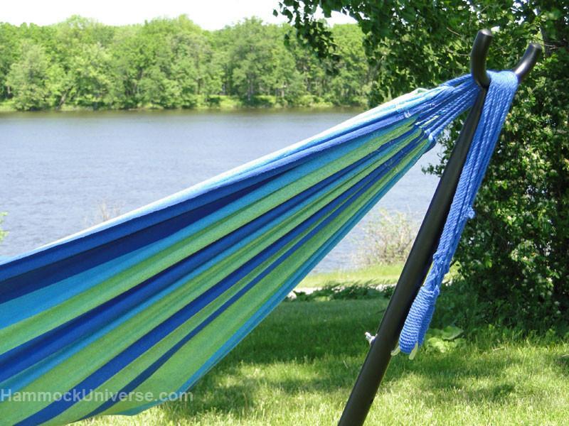 Deluxe Brazilian Double Hammock with Universal Stand Hammock Universe Canada