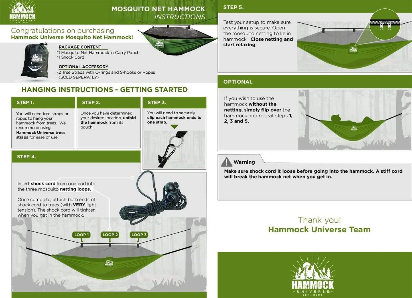 Mosquito Net Hammock 210T Hammock Universe Canada