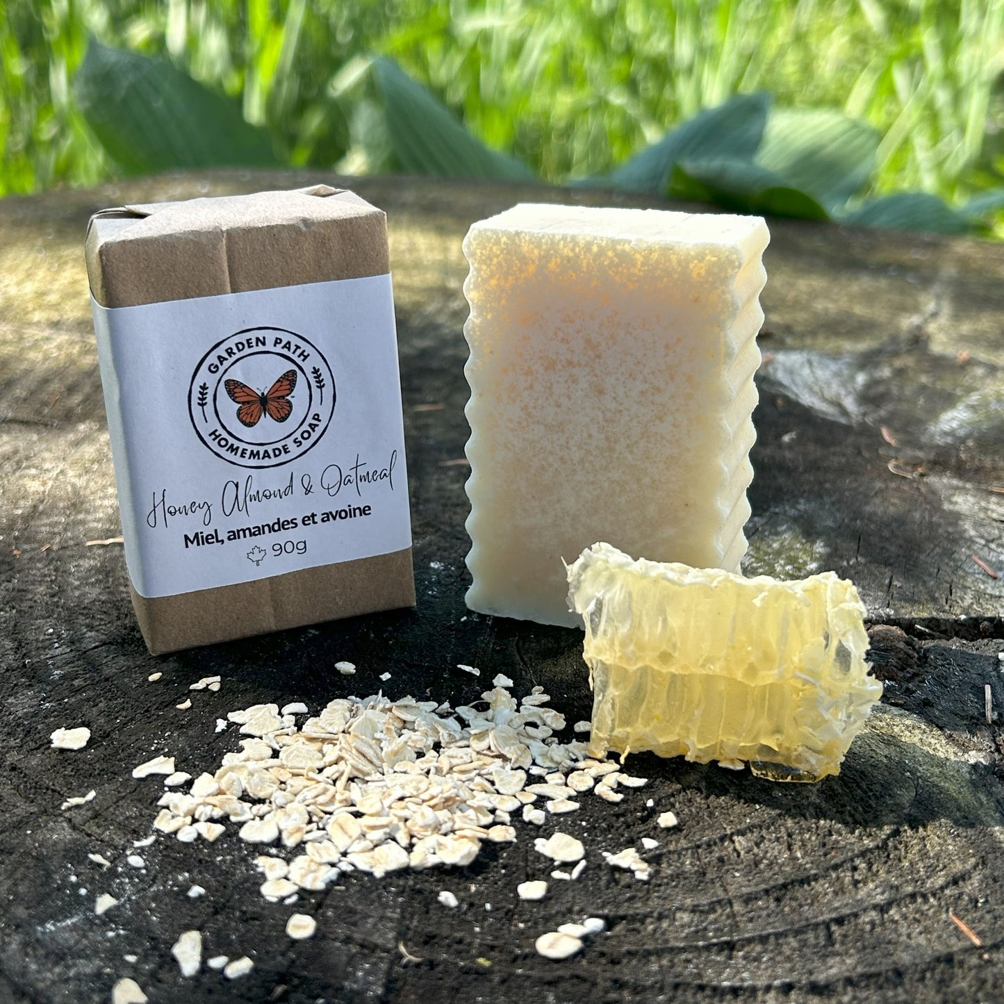 Honey Almond & Oatmeal Bar Soap | Naturally Exfoliating Scented with Fragrance