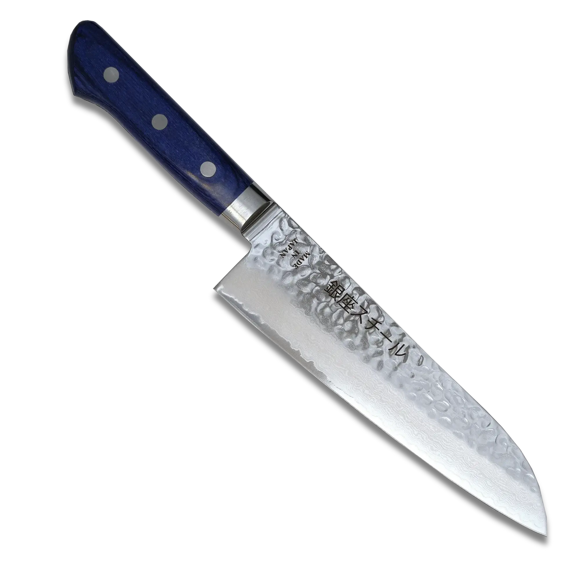 KASUMI 180- Damascus VG10 Santoku Knife 180mm-RB Ginza Steel