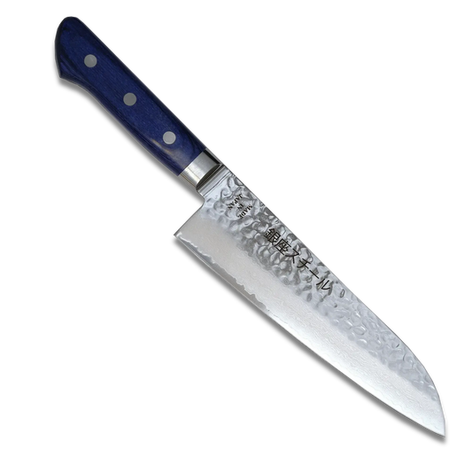 KASUMI 180- Damascus VG10 Santoku Knife 180mm-RB Ginza Steel