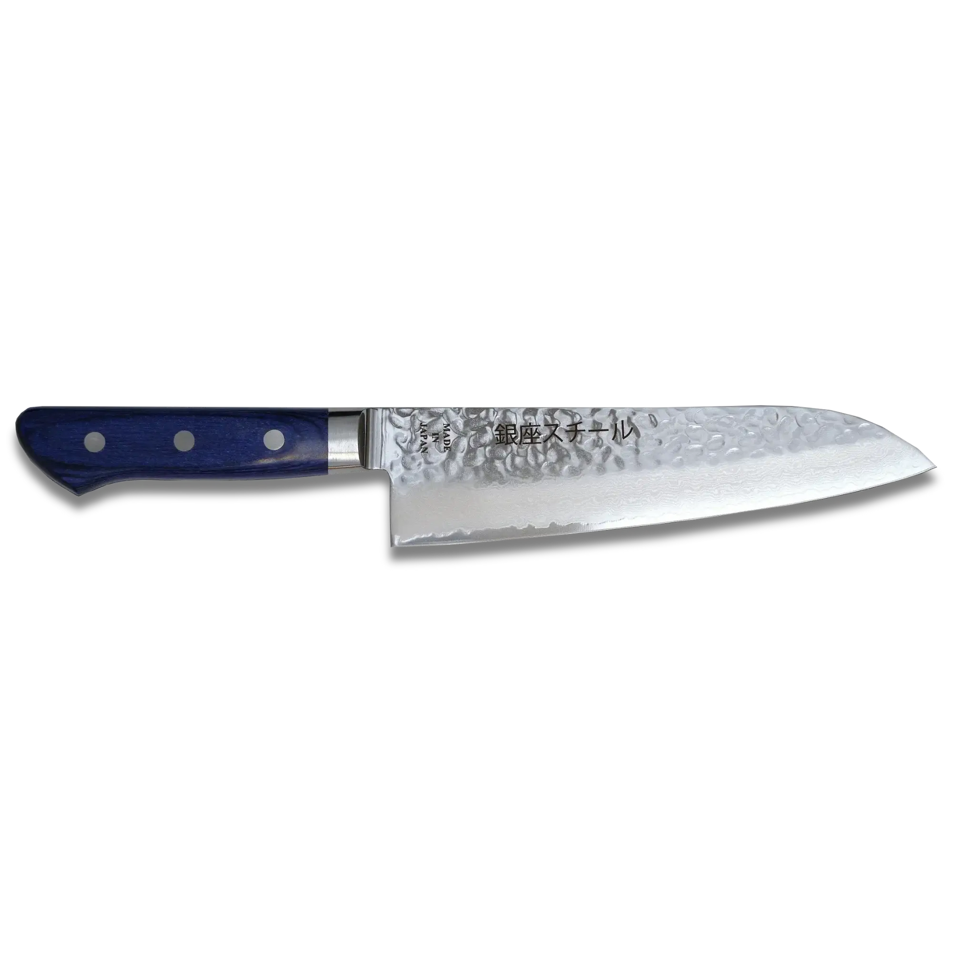 KASUMI 180- Damascus VG10 Santoku Knife 180mm-RB Ginza Steel
