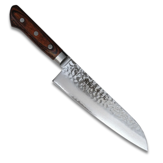 KASUMI 180- Damascus VG10 Santoku Knife 180mm-MB Ginza Steel