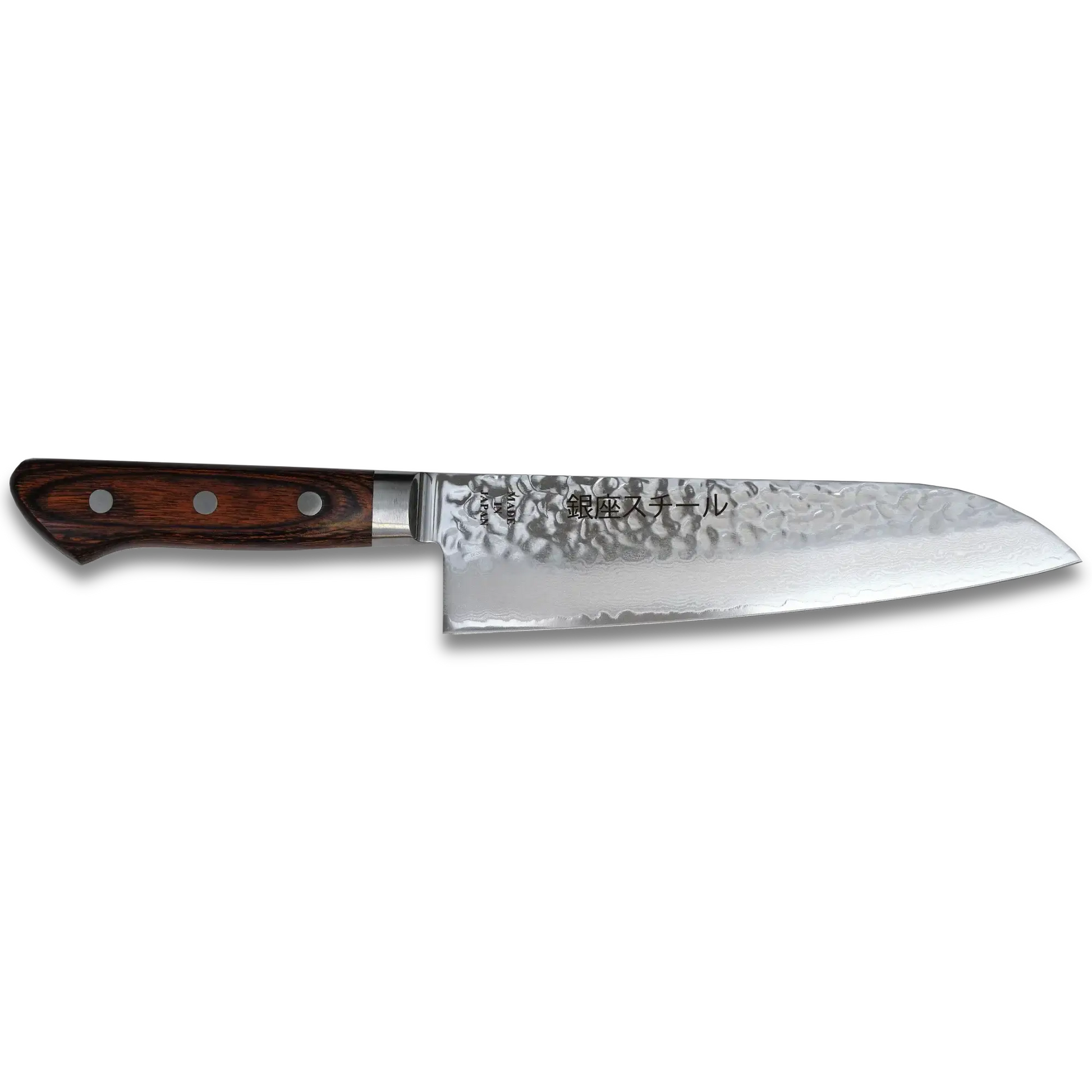 KASUMI 180- Damascus VG10 Santoku Knife 180mm-MB Ginza Steel