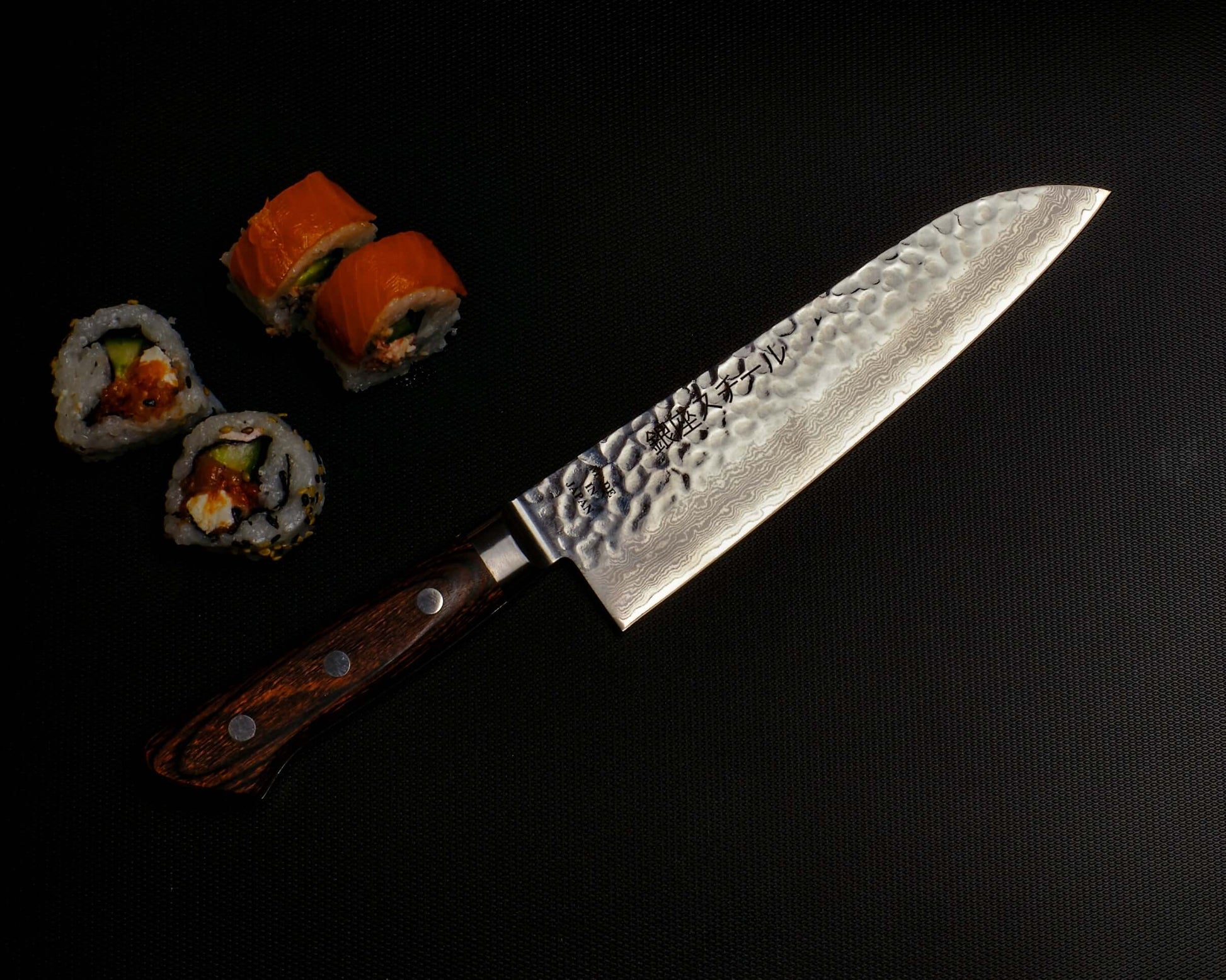 KASUMI 180- Damascus VG10 Santoku Knife 180mm-MB Ginza Steel