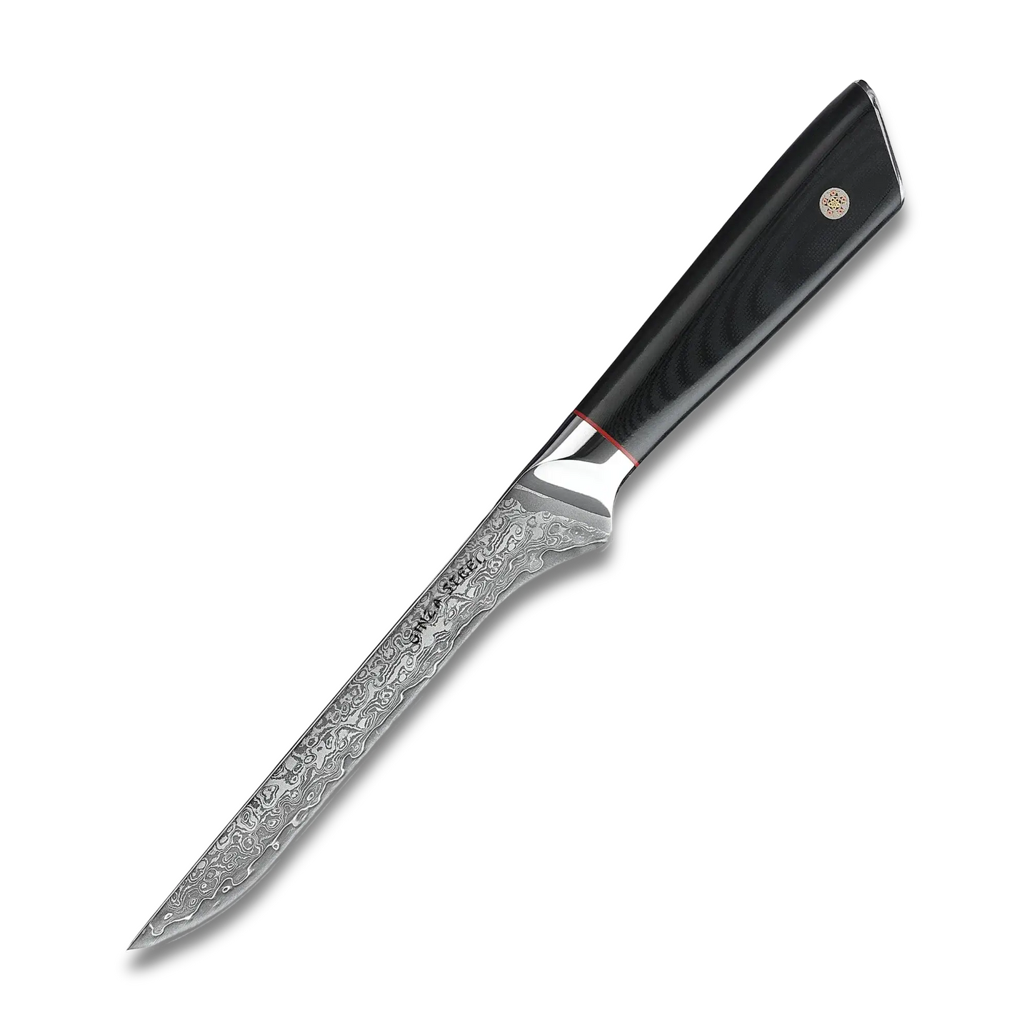 HAGAKURE 14 | Boning Knife 5.5" Damascus AUS 10 Steel Ginza Steel