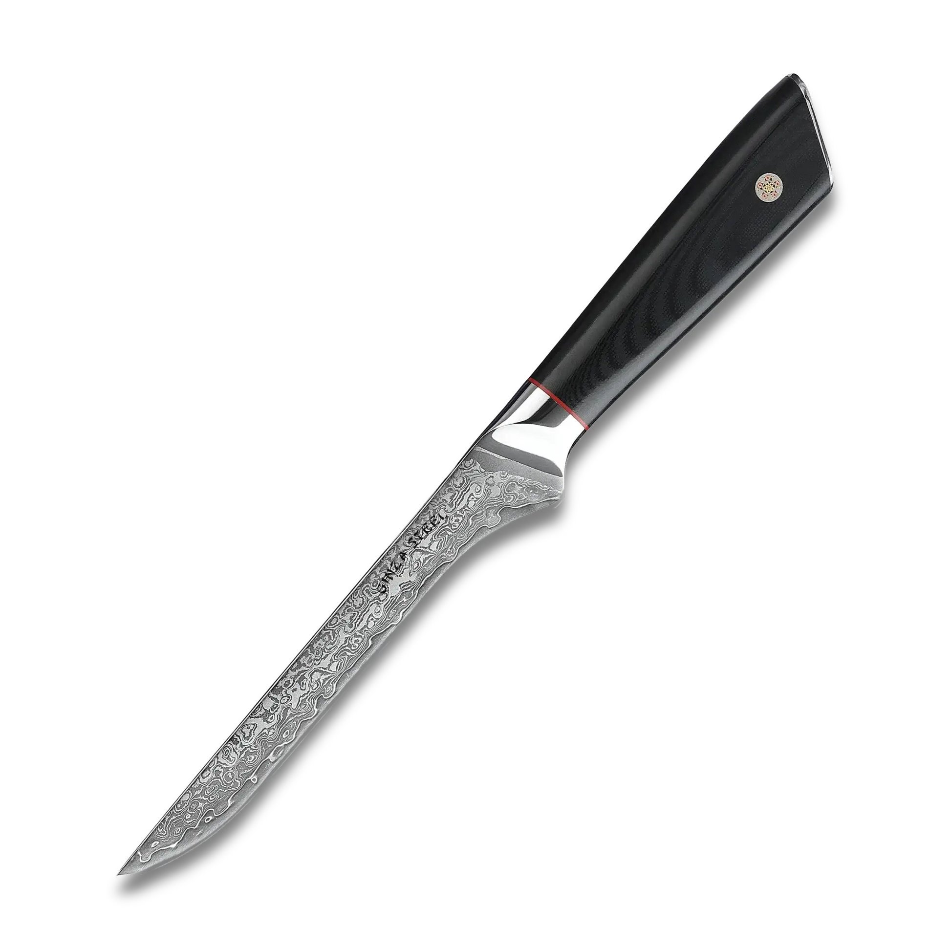 HAGAKURE 14 | Boning Knife 5.5" Damascus AUS 10 Steel Ginza Steel