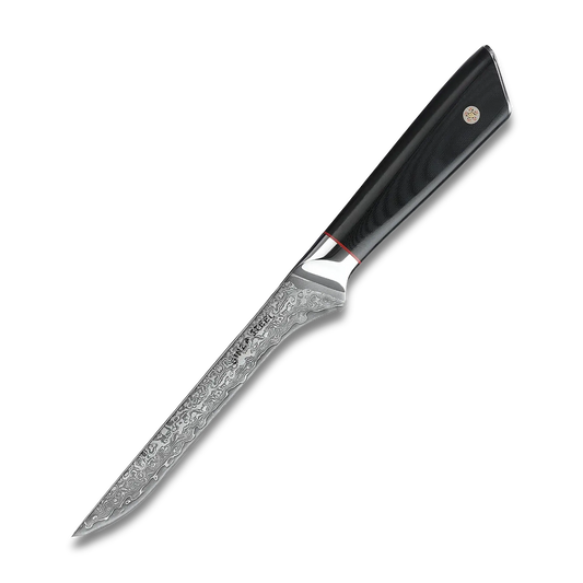 HAGAKURE 14 | Boning Knife 5.5" Damascus AUS 10 Steel Ginza Steel