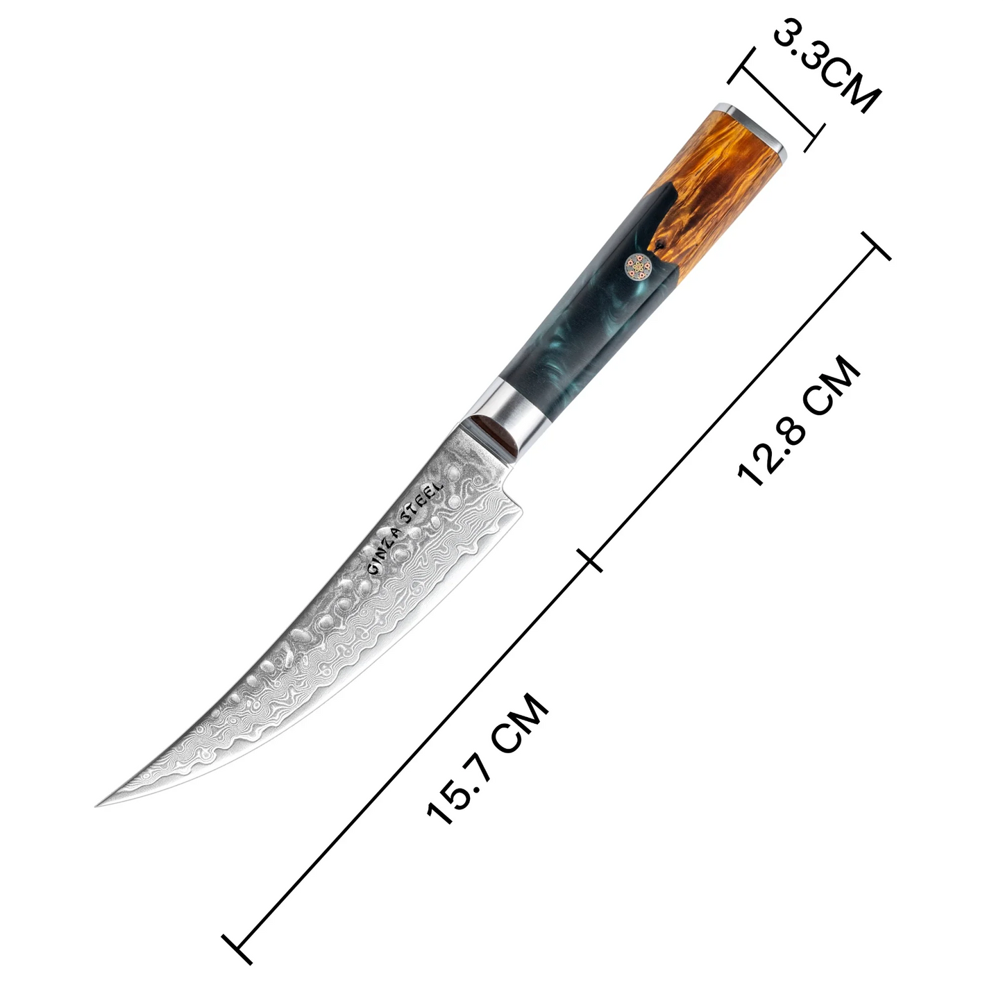 Kaze Katana 6″ Boning Knife | Damascus Steel by Ginza Steel