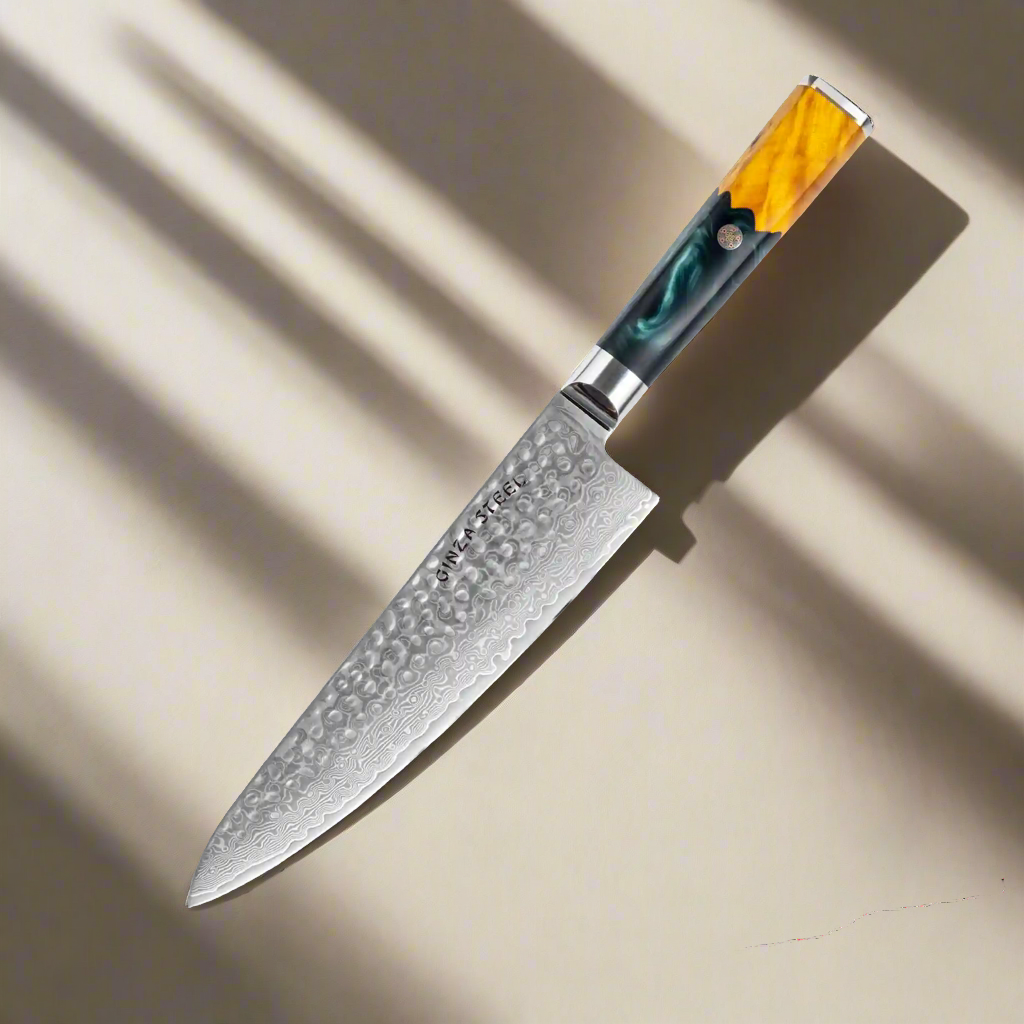 Kaze Katana |  Chef Knife 8" Damascus VG10 Steel 67 layer Ginza Steel