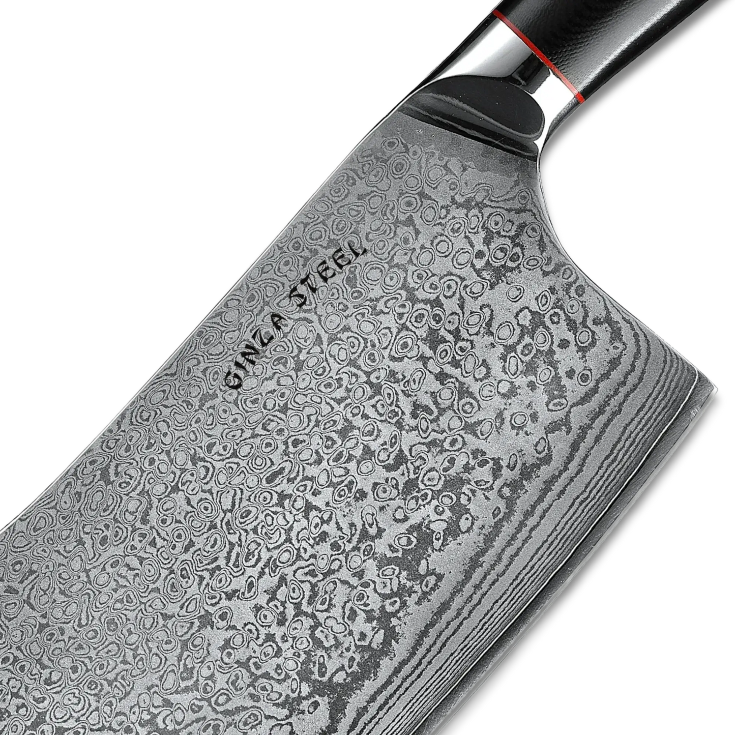 HAGAKURE Y | Chopping Knife 7" Damascus AUS 10 Steel Ginza Steel