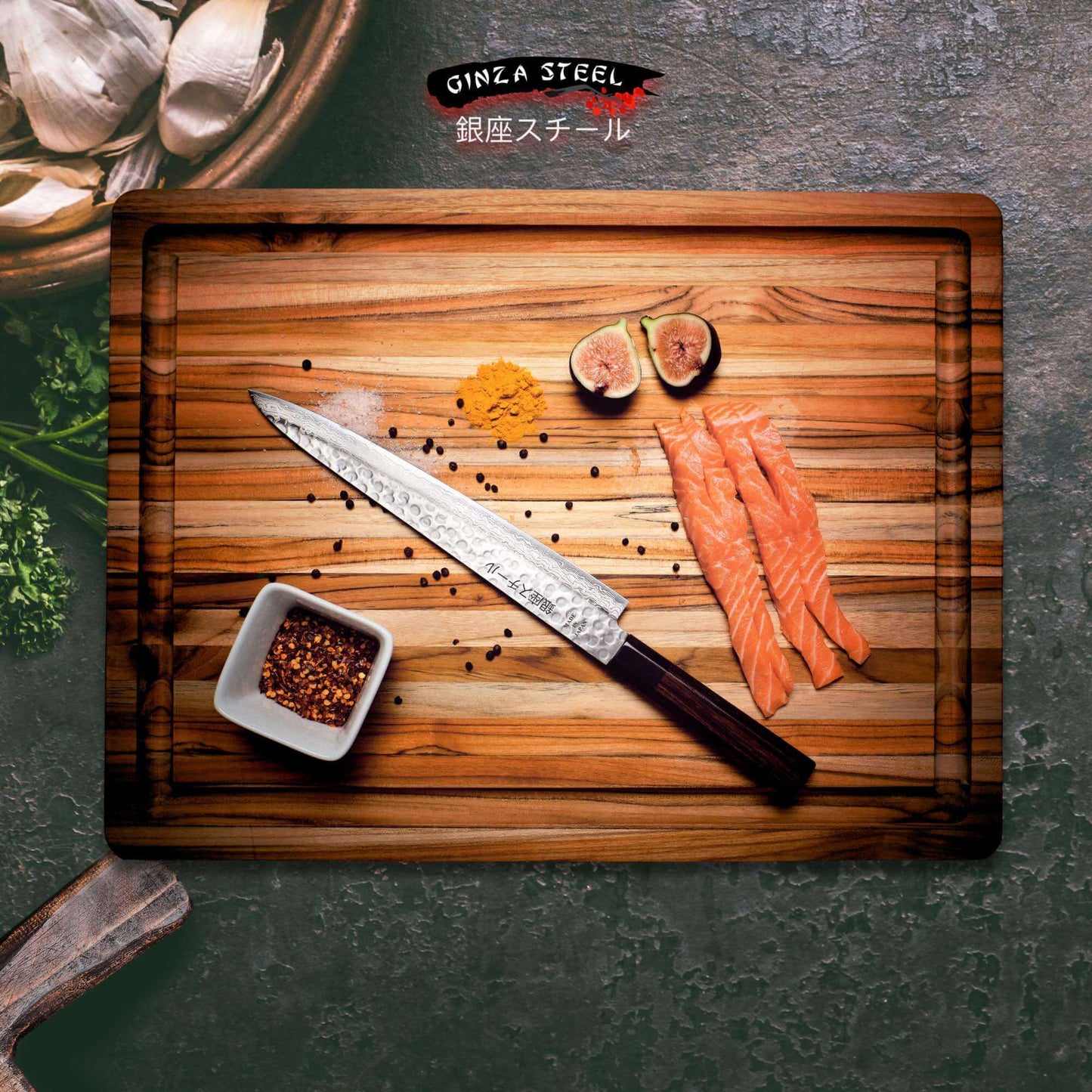 KAZUKO 240 - Sujihiki/Slicer 240mm Blade Ginza Steel