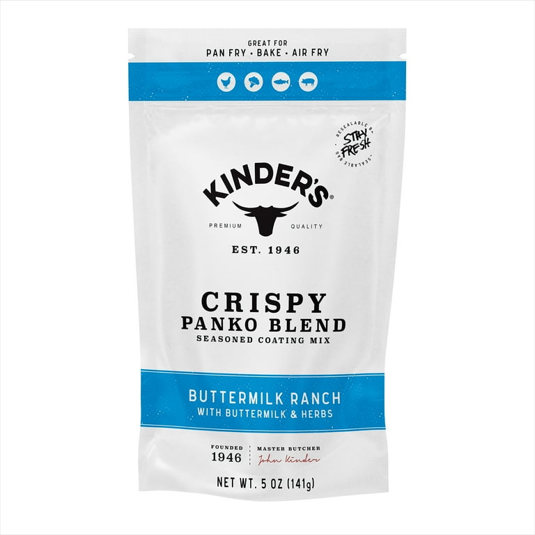 Kinder's Buttermilk Ranch Seasoned Panko Bread Crumb Coating, 5 oz SlobsRus BBQ