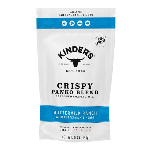 Kinder's Buttermilk Ranch Seasoned Panko Bread Crumb Coating, 5 oz SlobsRus BBQ