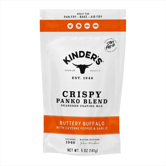 Kinder's Buttery Buffalo Seasoned Panko Bread Crumb Coating, 5 oz SlobsRus BBQ