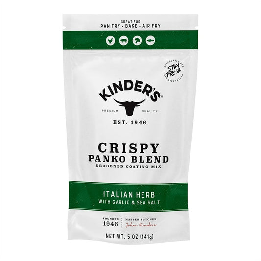 Kinder's Italian Garlic & Herb Seasoned Panko Bread Crumb Coating, 5 oz SlobsRus BBQ