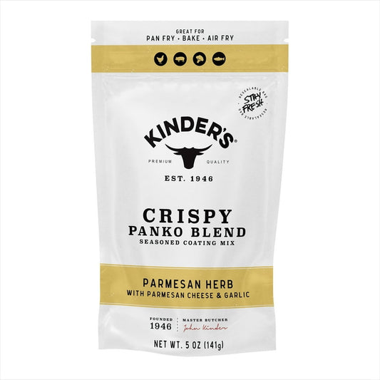 Kinder's Parmesan Herb Seasoned Panko Bread Crumb Coating, 5 oz SlobsRus BBQ