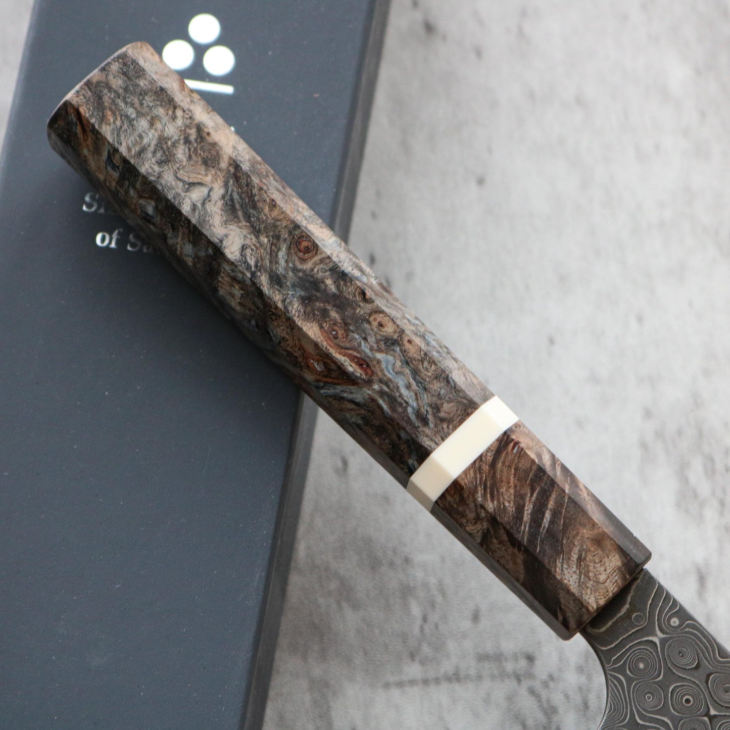 Nigara Hamono Damascus Anmon Gyuto 195 mm SHARP Knife Shop
