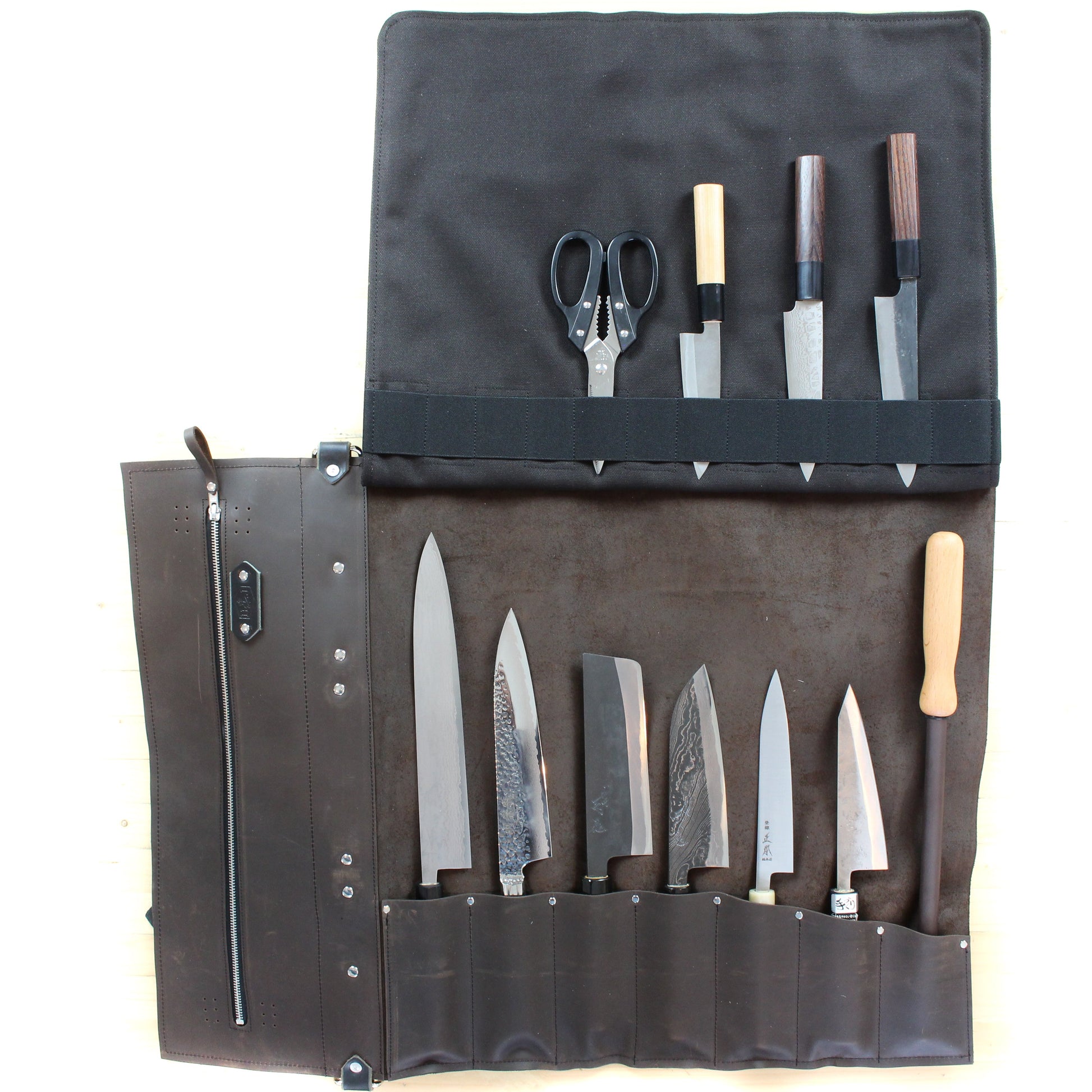 Leather Knife Roll SHARP Knife Shop