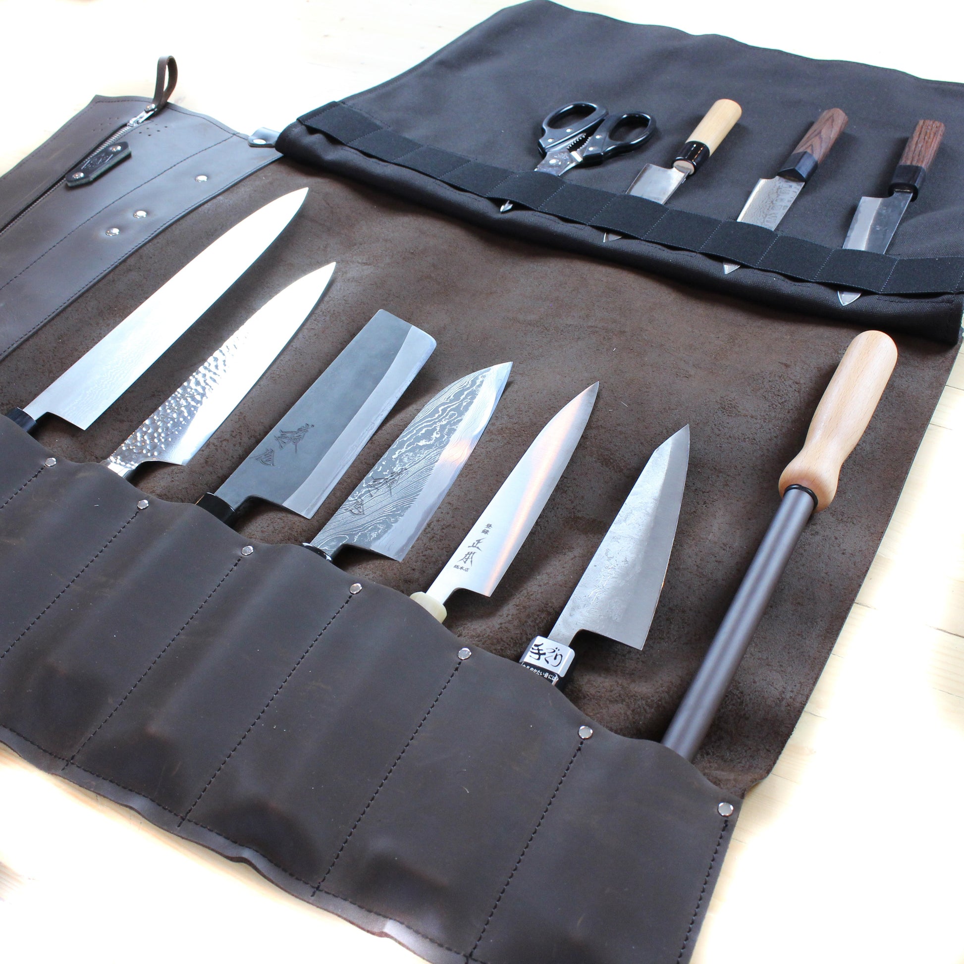 Leather Knife Roll SHARP Knife Shop
