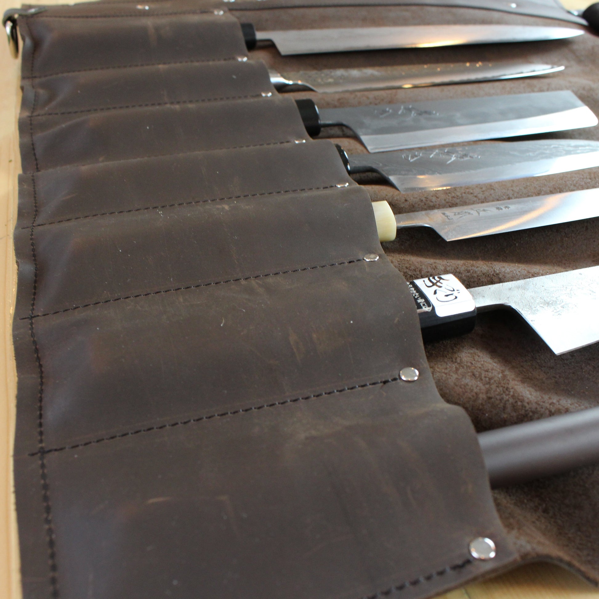 Leather Knife Roll SHARP Knife Shop