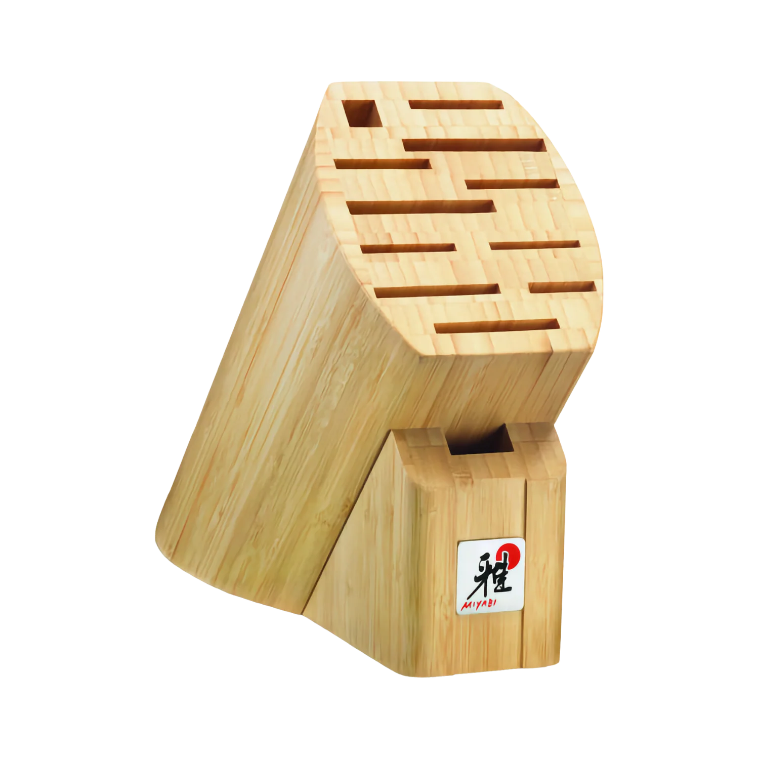 MIYABI 5000 MCD - 7 Piece, Knife block set, brown Ginza Steel