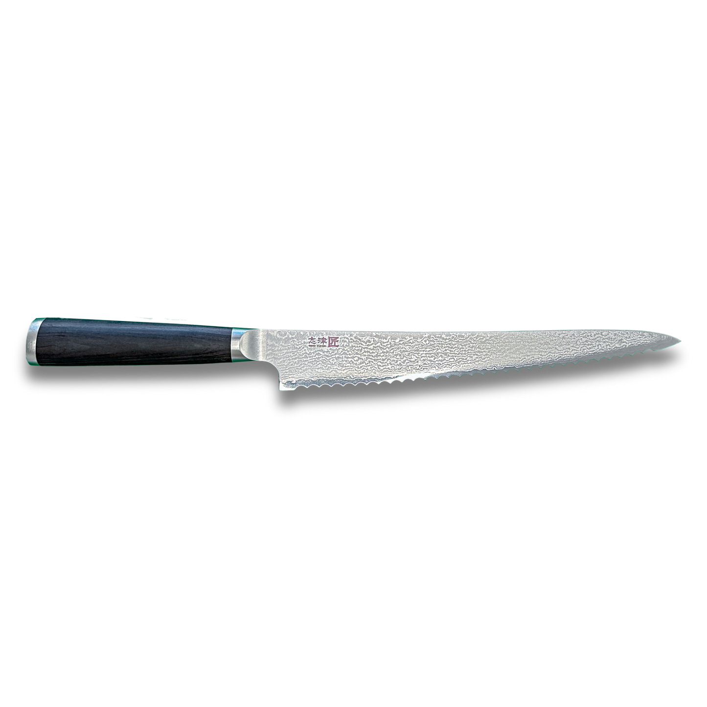 Miyako SUS 240mm Bread Slicer | 33 Layer Damascus Steel Blade  – Made in Japan Ginza Steel