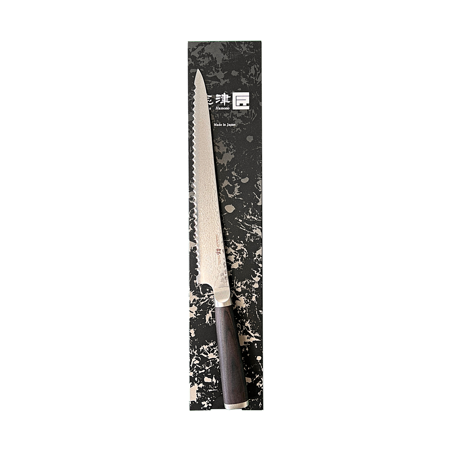Miyako SUS 240mm Bread Slicer | 33 Layer Damascus Steel Blade  – Made in Japan Ginza Steel