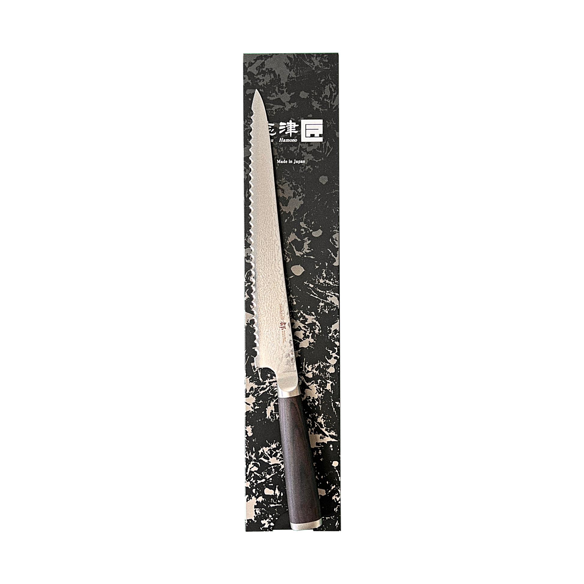 Miyako SUS 240mm Bread Slicer | 33 Layer Damascus Steel Blade  – Made in Japan Ginza Steel