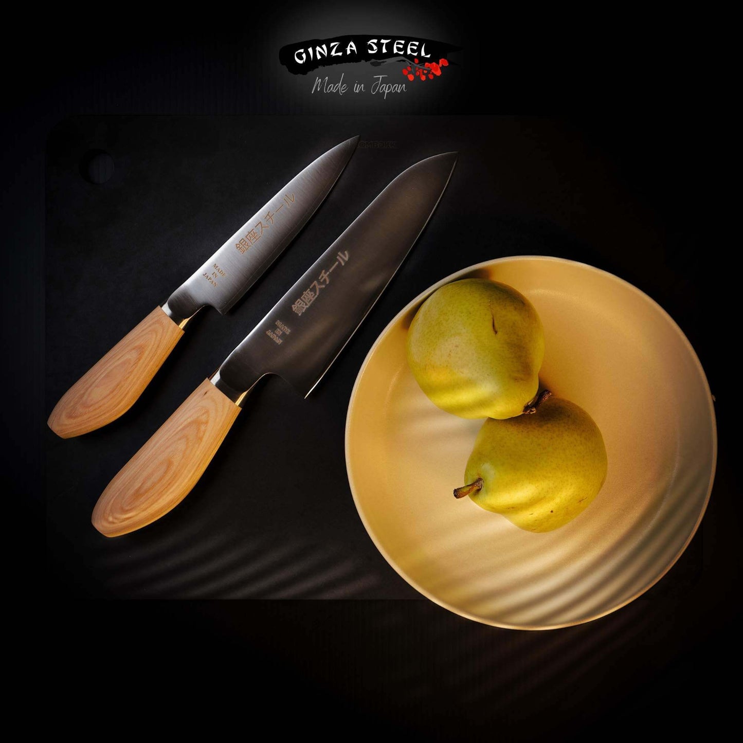MATSUE 165 - MV Stainless Steel Santoku Knife 165mm/Natural Wood Handle Ginza Steel