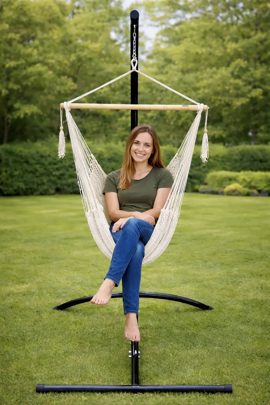 Mayan Hammock Chair with Universal Chair Stand Hammock Universe Canada