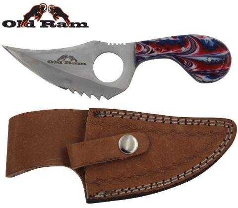 7.25" Old Ram Fixed Blade Skinner Knife
