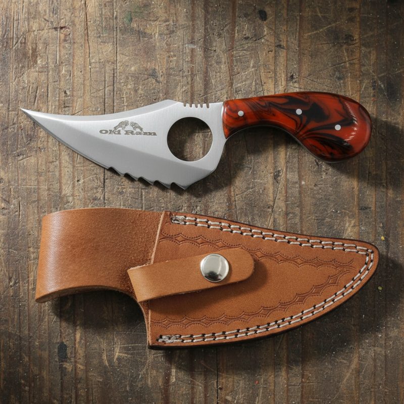 7.25" Old Ram Fixed Blade Skinner Knife