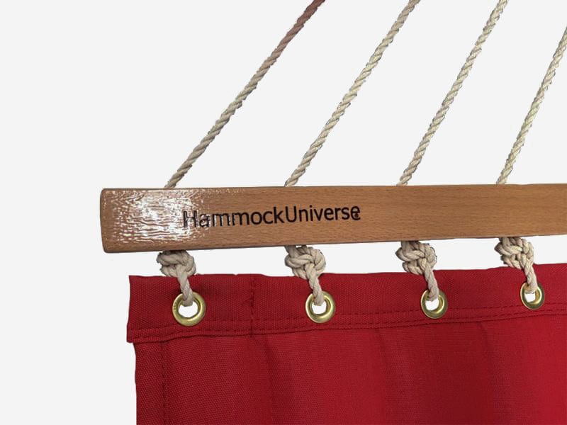 Olefin Double Quilted Hammock with Matching Pillow with 3-Beam Stand Hammock Universe Canada